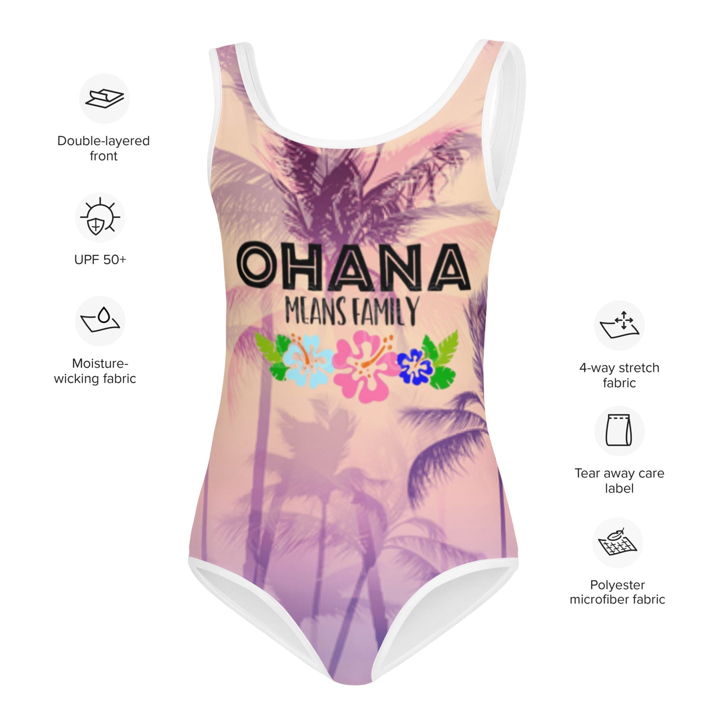 Maillot de Bain Pour Fille, Imprimé all over