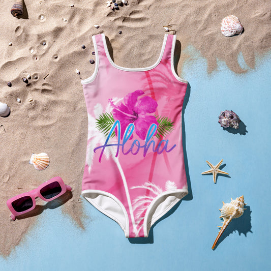 Maillot de Bain Pour Fille, Imprimé all over